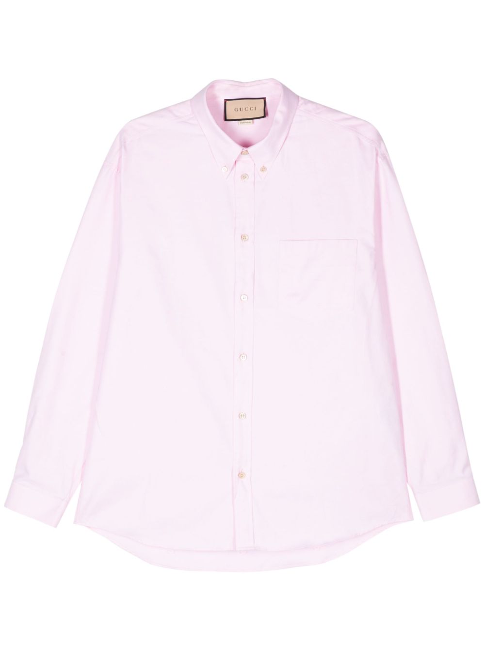 Double-G cotton Oxford shirt - Pink
