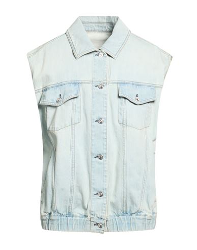Woman Denim outerwear Blue Size S Cotton