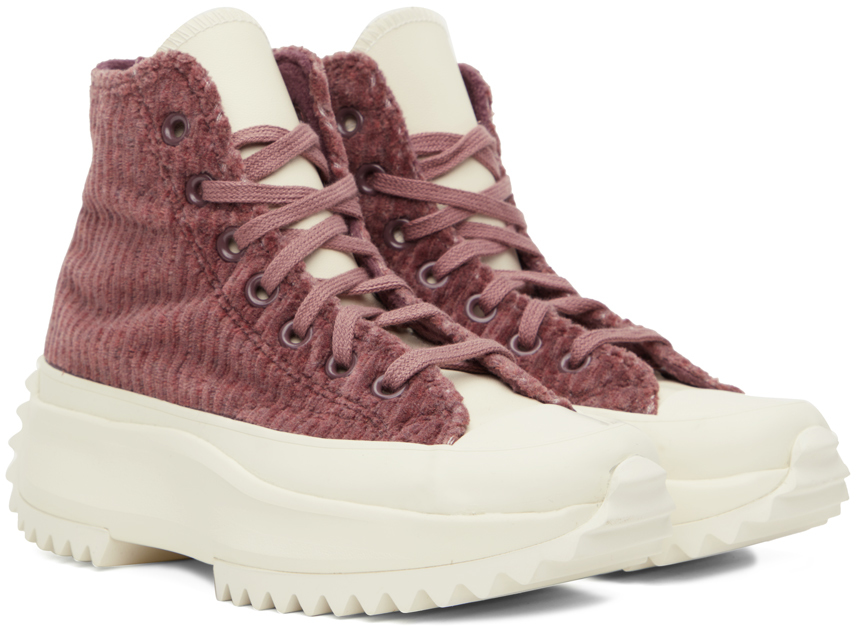 Burgundy Run Star Hike Sneakers