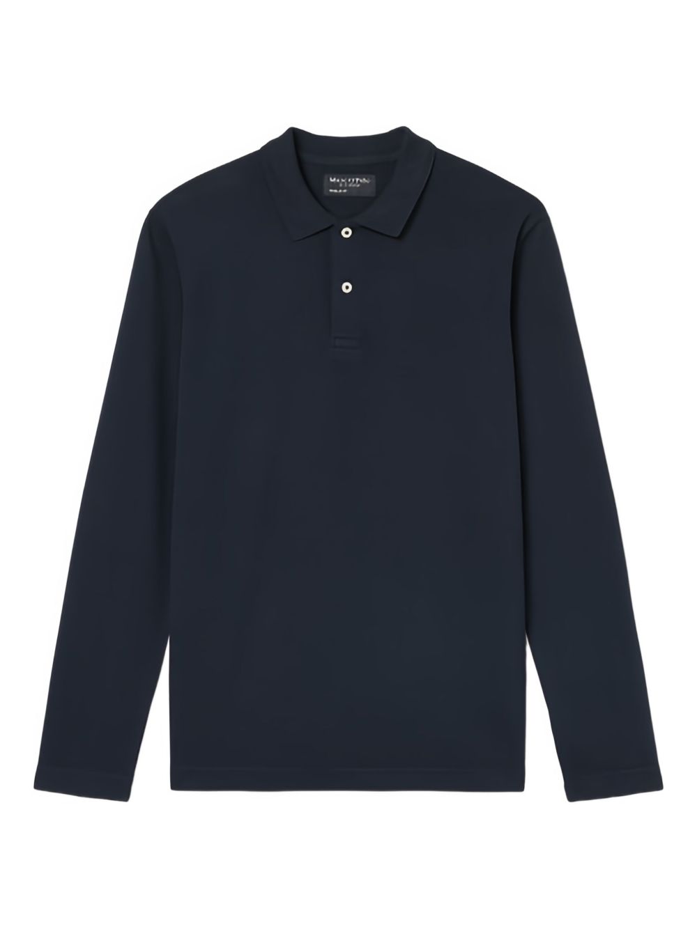 Long-sleeve polo shirt - Blue