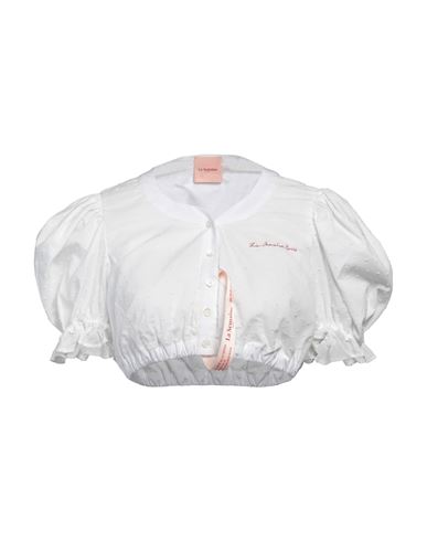 La Semaine Paris Woman Top White Size 10 Cotton