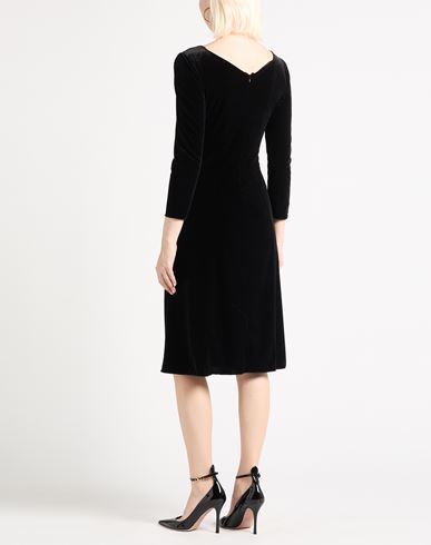 Woman Midi dress Black Size 12 Polyester, Elastane