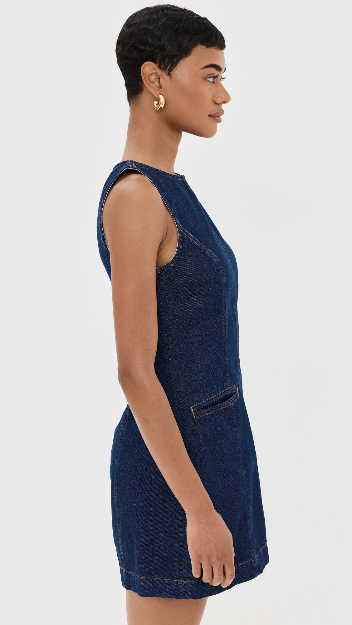 Citron Denim Mini Dress Marion