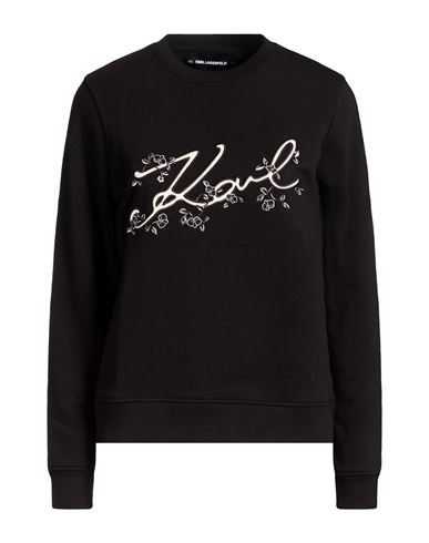 Woman Sweatshirt Black Size S Organic cotton, Recycled polyester