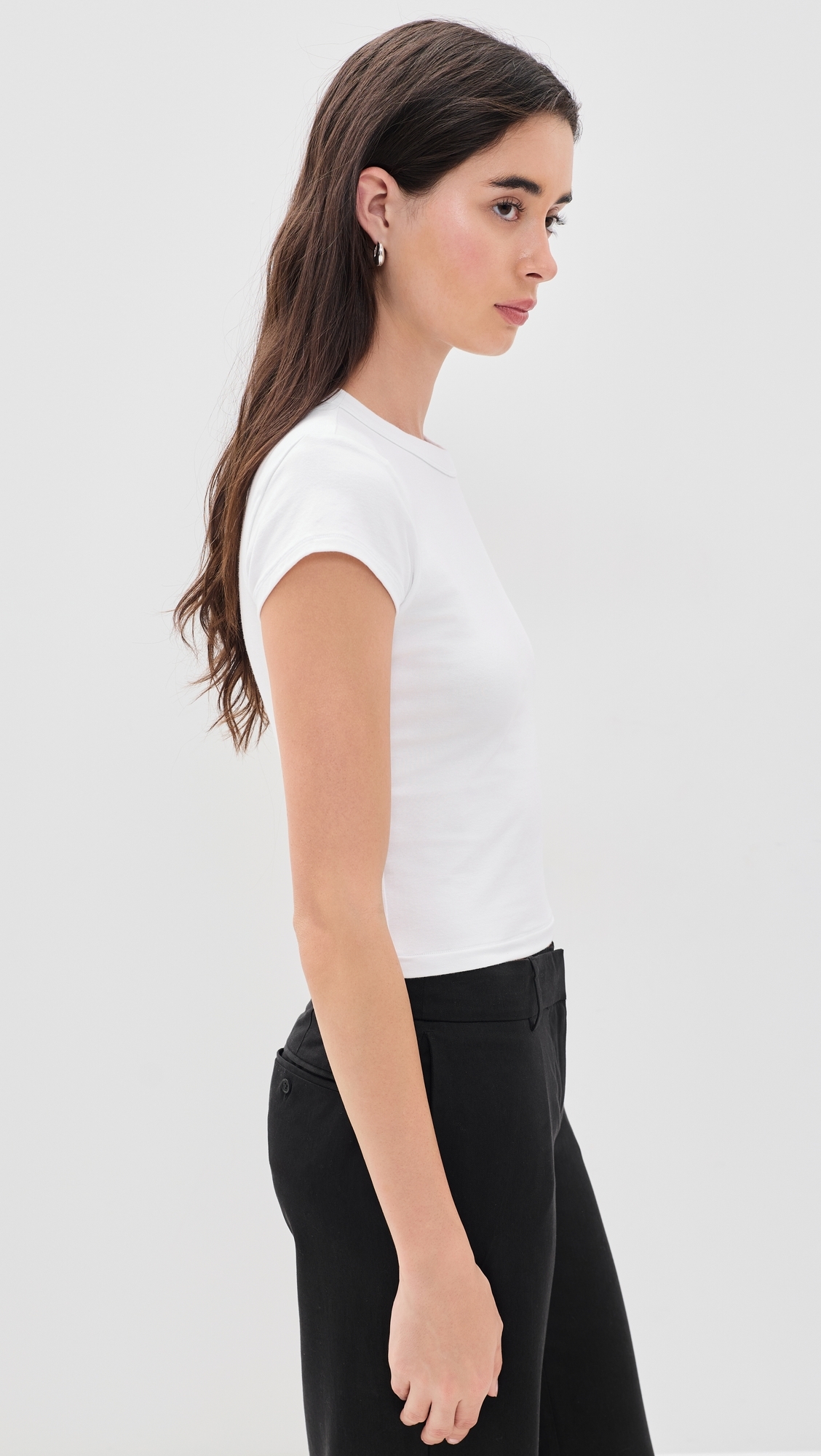 The Cap Sleeve Tee Black001