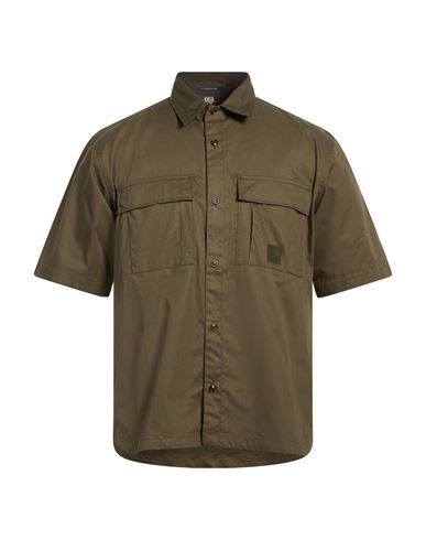 C. p. Company Man Shirt Military green Size 3XL Cotton