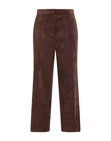 Woman Pants Chocolate brown Size 14 Polyester
