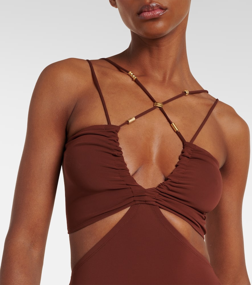 Saba cutout jersey maxi dress