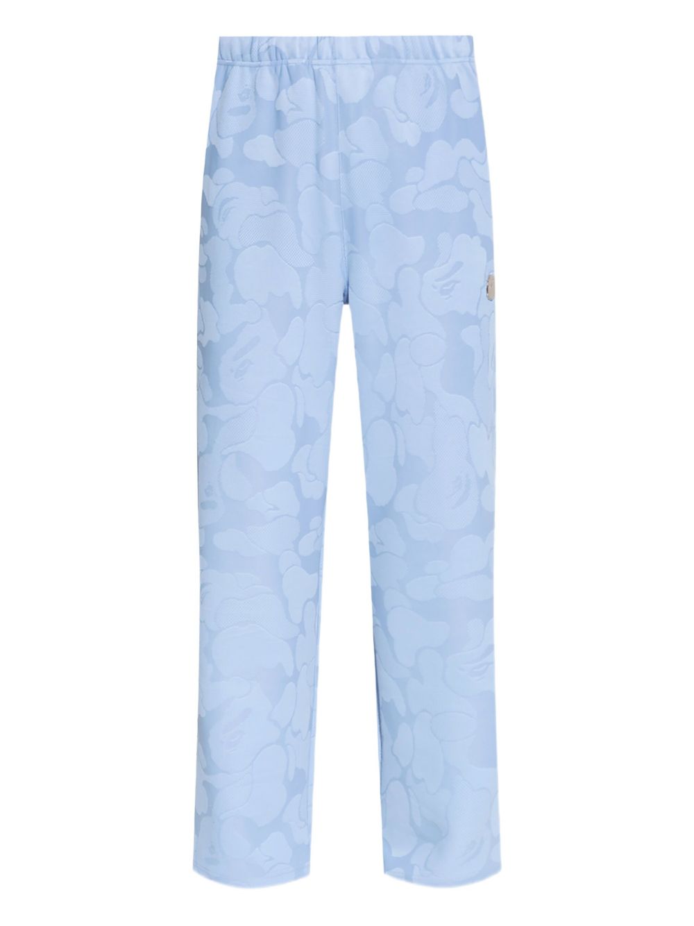 A BATHING APE® patterned-jacquard trousers - Blue
