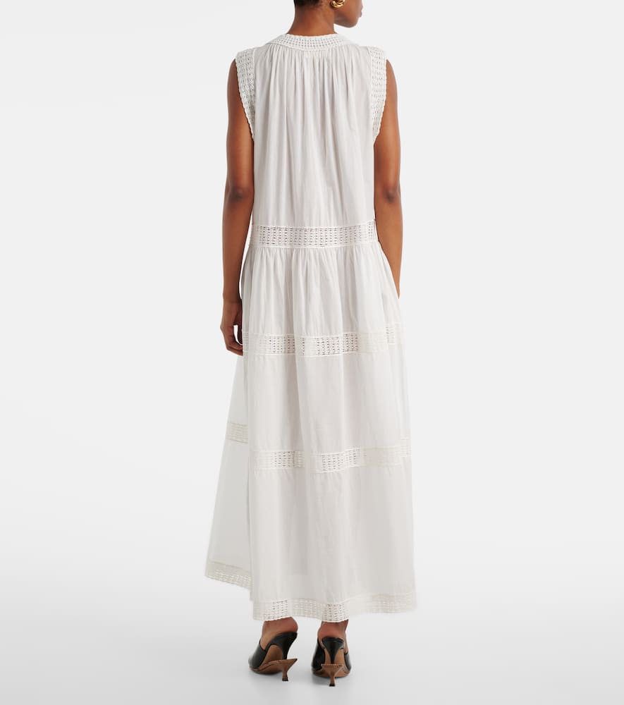 Thalia crochet-trimmed cotton beach dress