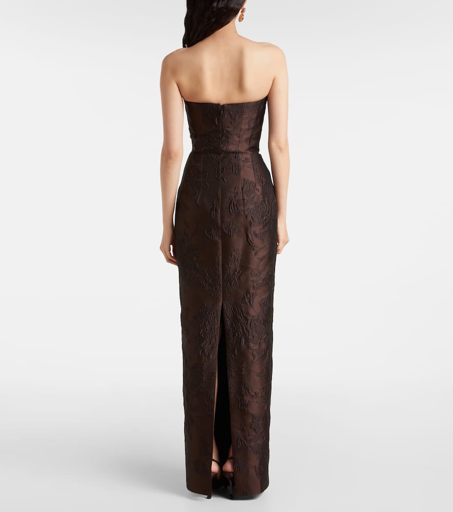 Laelia jacquard corset gown