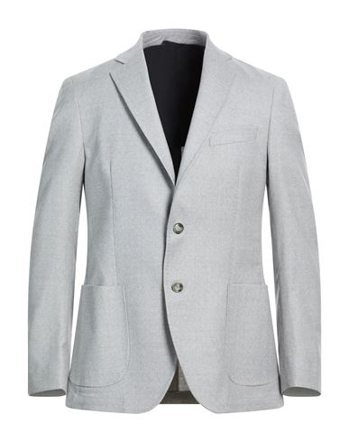 Man Blazer Light grey Size 40 Virgin Wool, Elastane