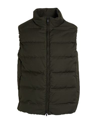 Teknosartorial Man Vest Military green Size 36 Polyester, Viscose