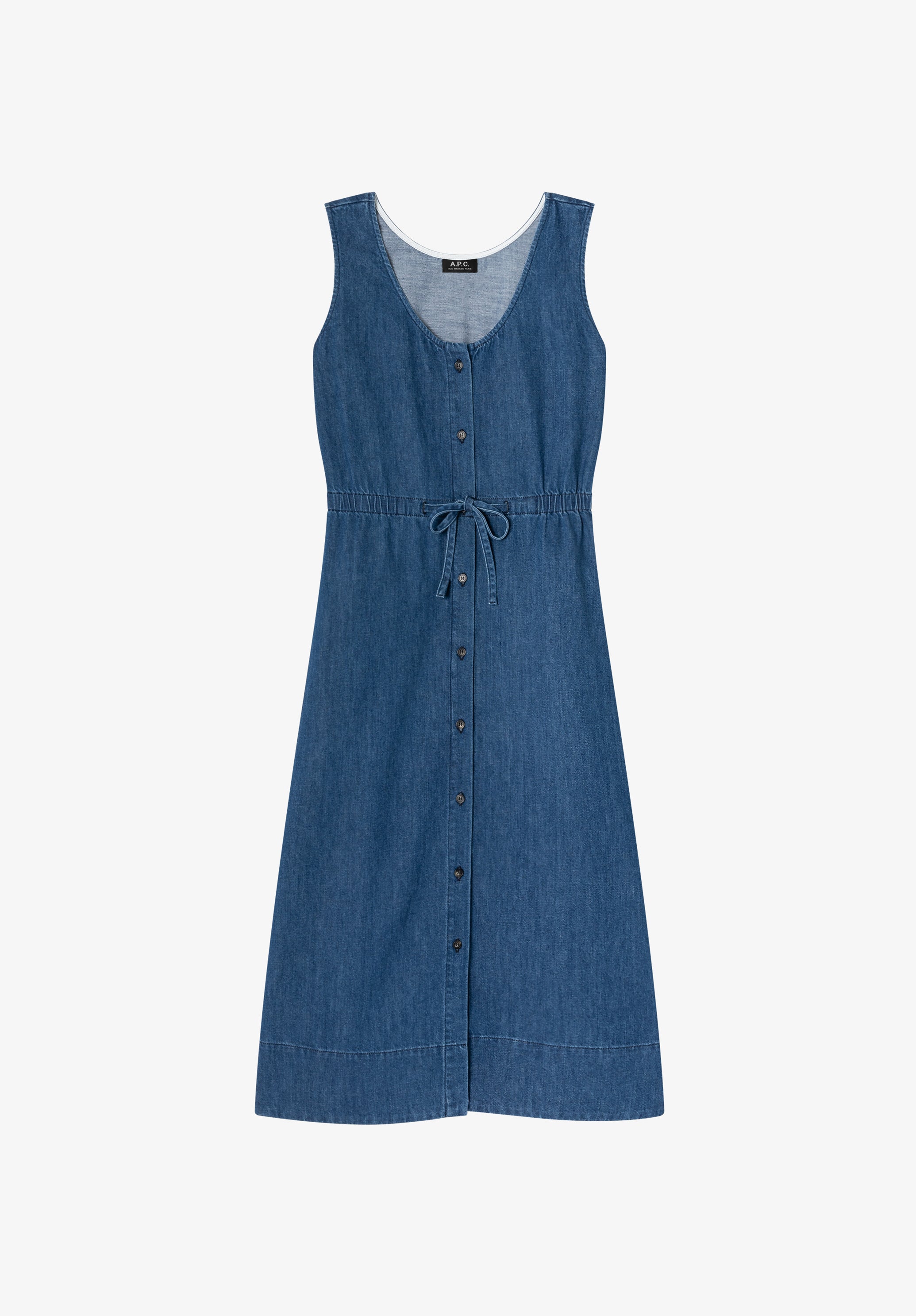 A. P.C. Women's Shirt Dress Size: 34 in Blue