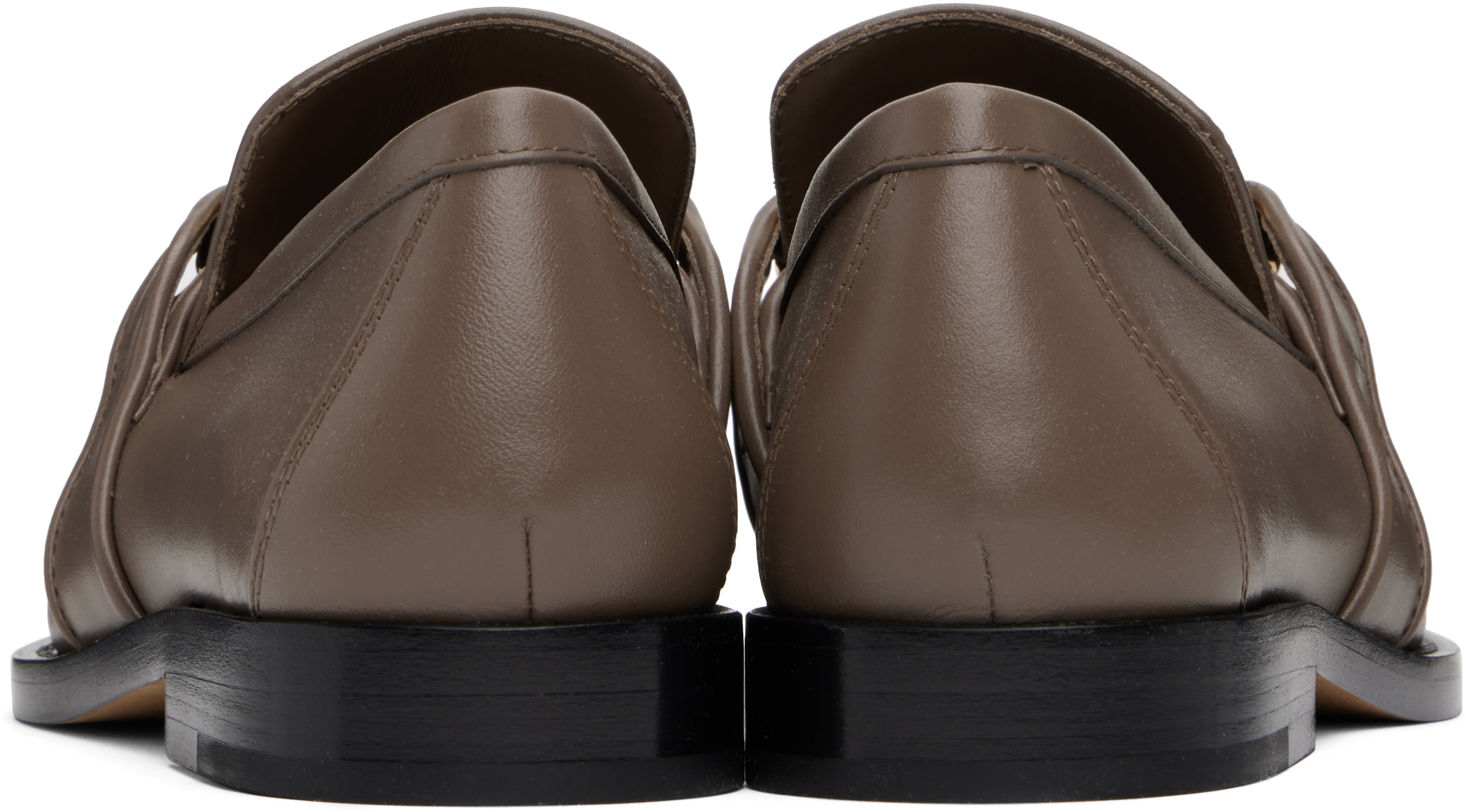 Bottega Veneta Taupe Astaire Loafers