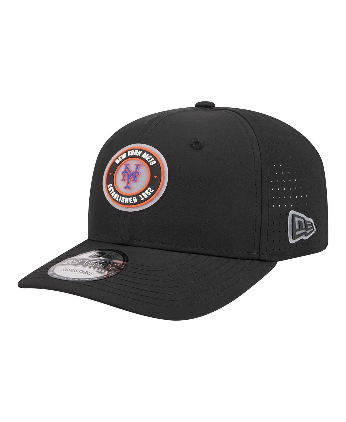 Men's Black New York Mets Circle 9SEVENTY Adjustable Hat - Black