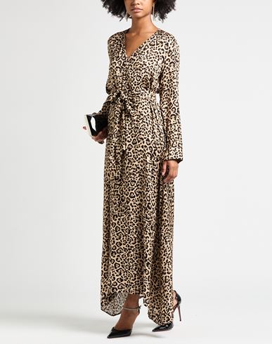 Woman Maxi dress Beige Size M Viscose