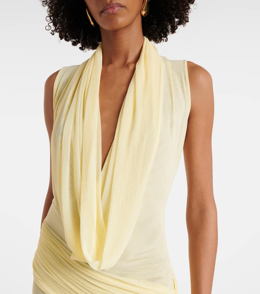 Semi-sheer gown