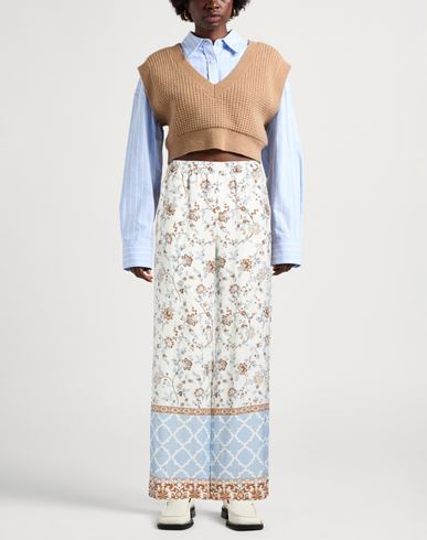 Woman Pants Ivory Size 2 Linen