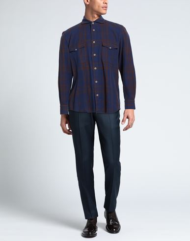 Man Shirt Blue Size XXL Cotton