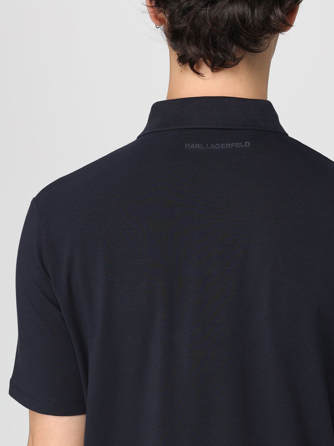 Polo Shirt KARL LAGERFELD Men color Blue