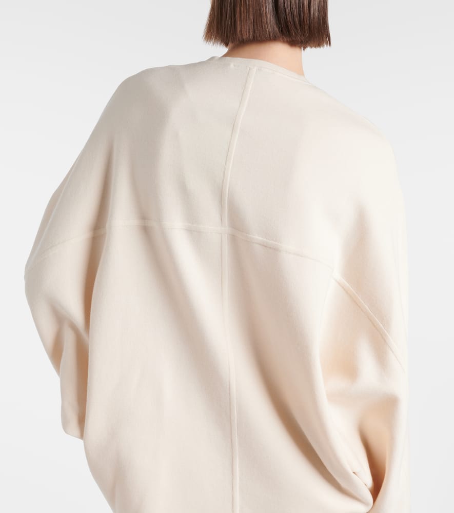 Oversized wool and cotton sweater