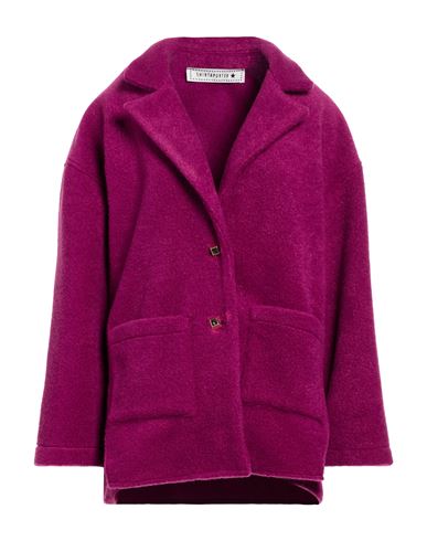 Woman Coat Purple Size 8 Polyester