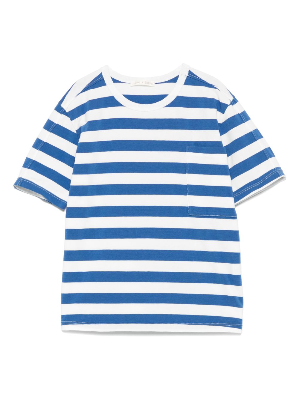 Zhoe & Tobiah striped T-shirt - White
