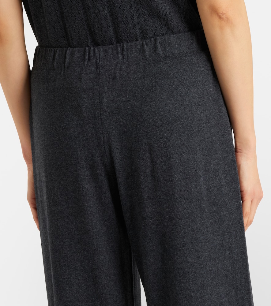 Aina cotton and cashmere jersey straight pants