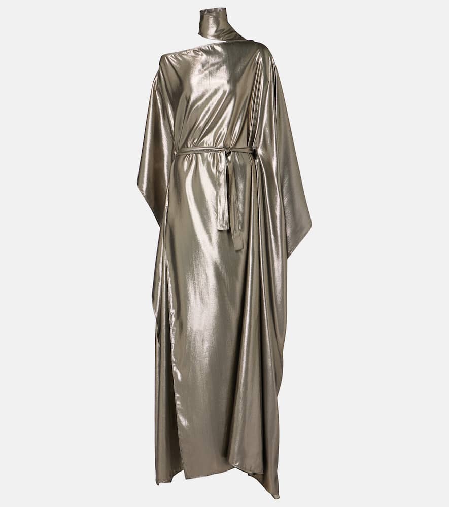 Taylor Seventies silk-blend lamé kaftan
