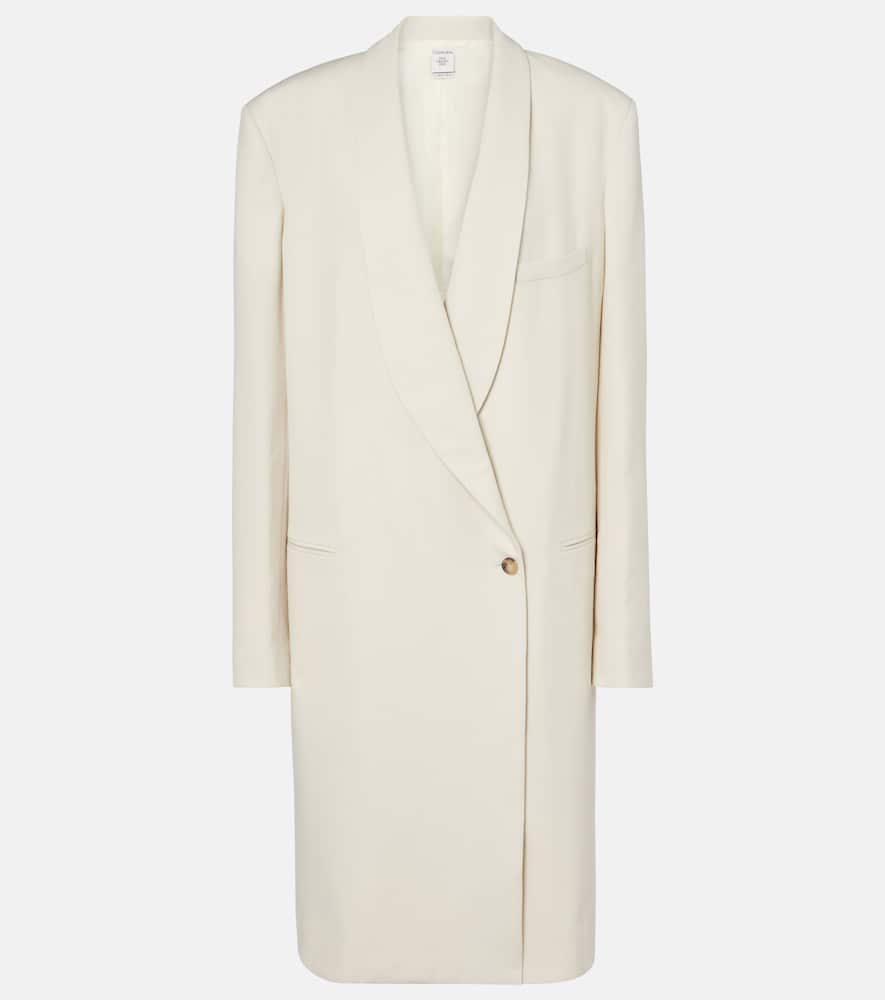 Evelyn double-breasted wool coat