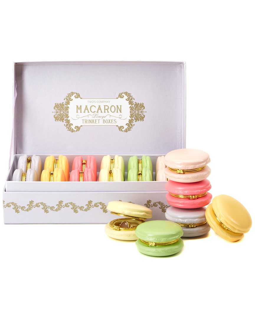 Two's Company Set of 12 Macaron Boxes