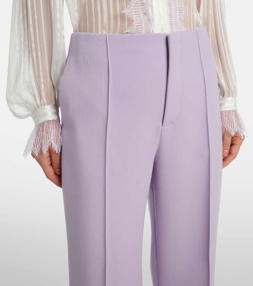Chloé High-rise virgin wool wide-leg pants