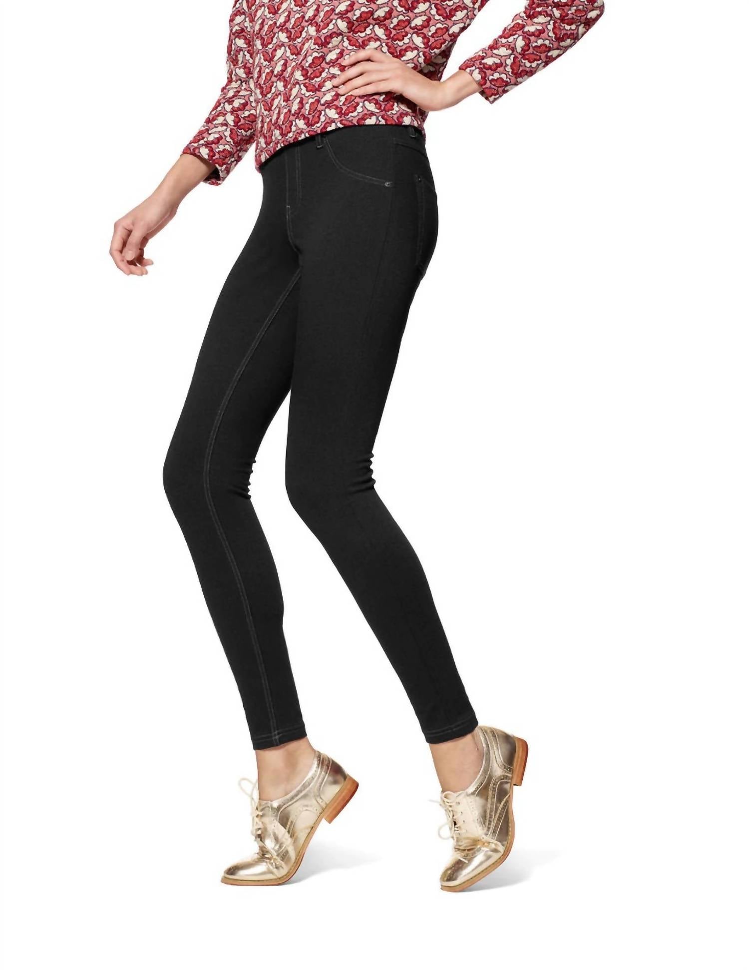 Essential Denim Leggings In Black