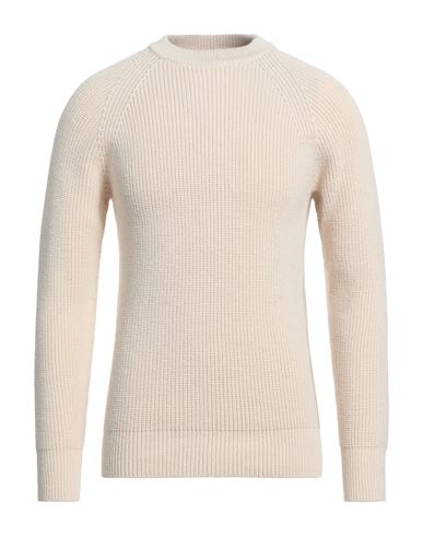 Man Sweater Cream Size 38 Merino Wool, Polypropylene
