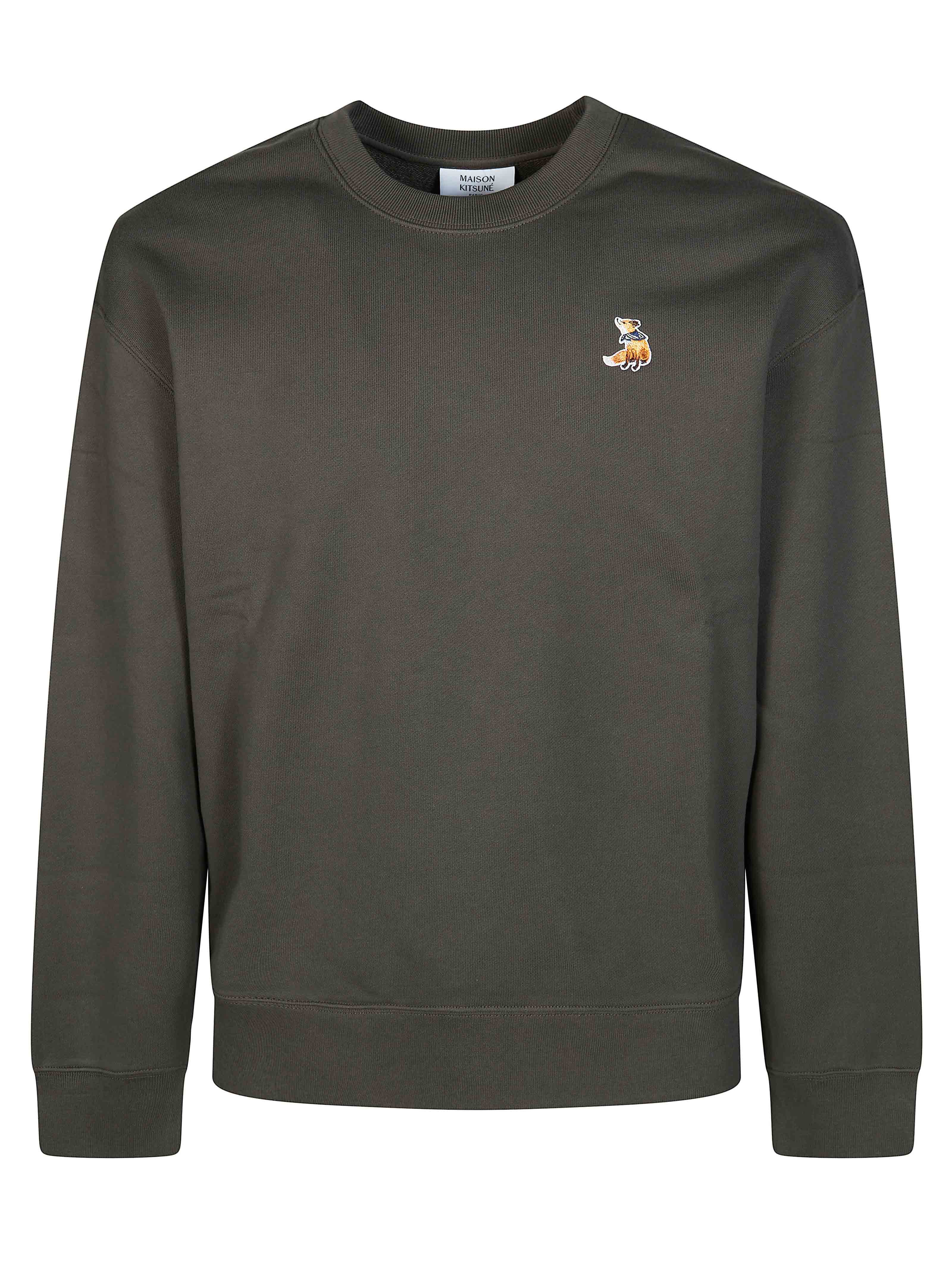 Classic Men's Crewneck Sweatshirt with Fox Design