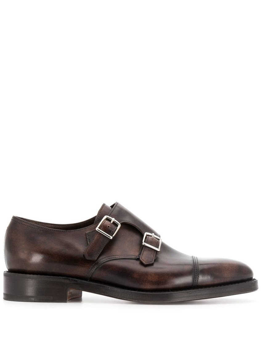 Dark Brown Monk Dress Shoes