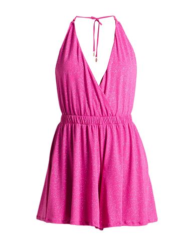 Woman Playsuit Fuchsia Size XL Polyester, Elastane