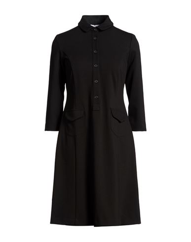 Woman Mini dress Black Size 4 Viscose, Polyamide, Elastane