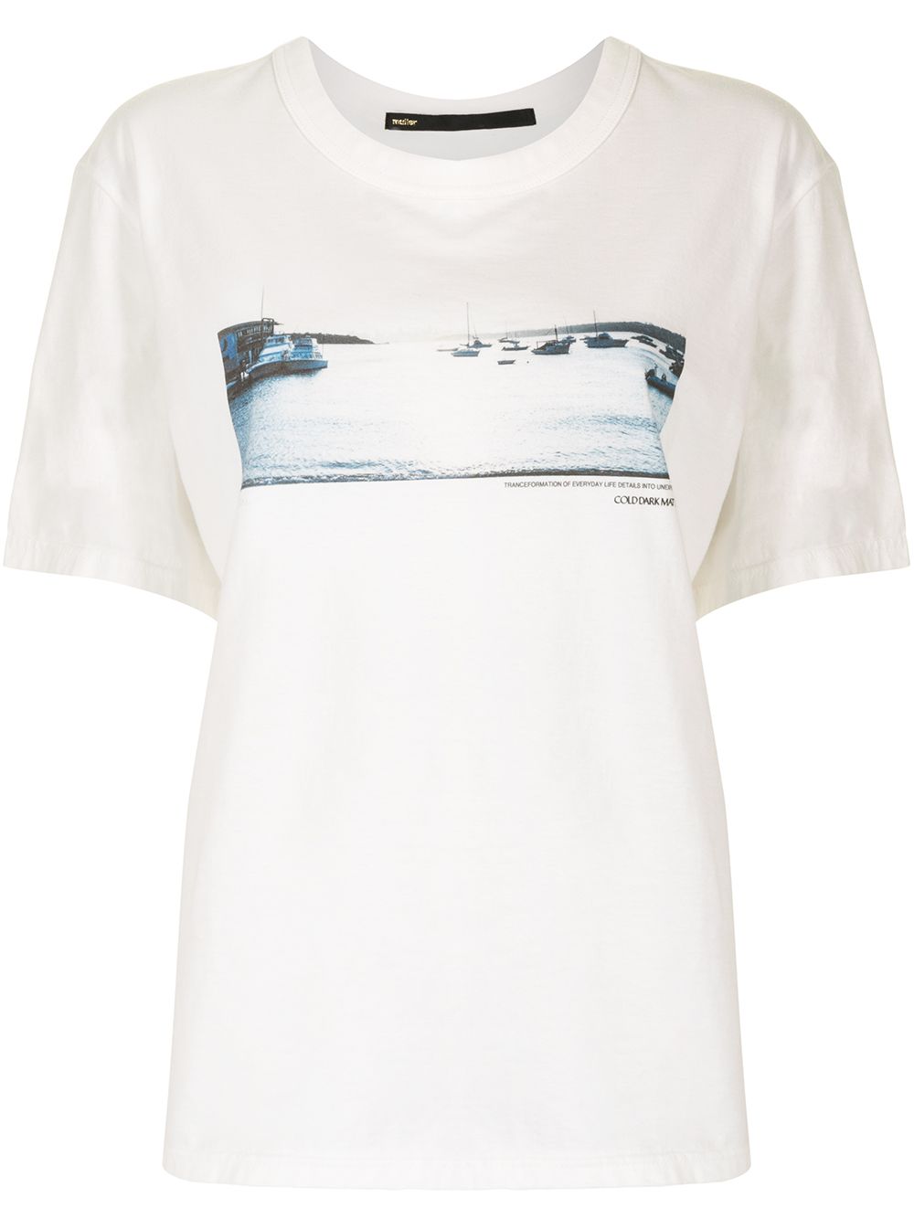Sunset Glow print T-shirt - White