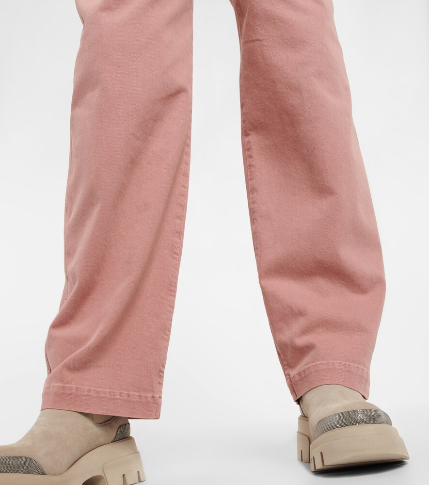 High-rise straight jeans