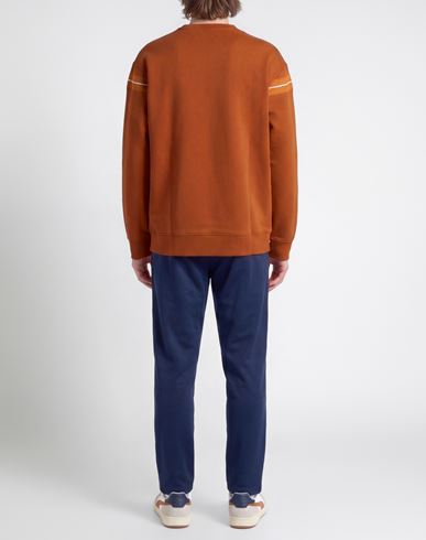 Man Sweatshirt Orange Size S Cotton, Polyester