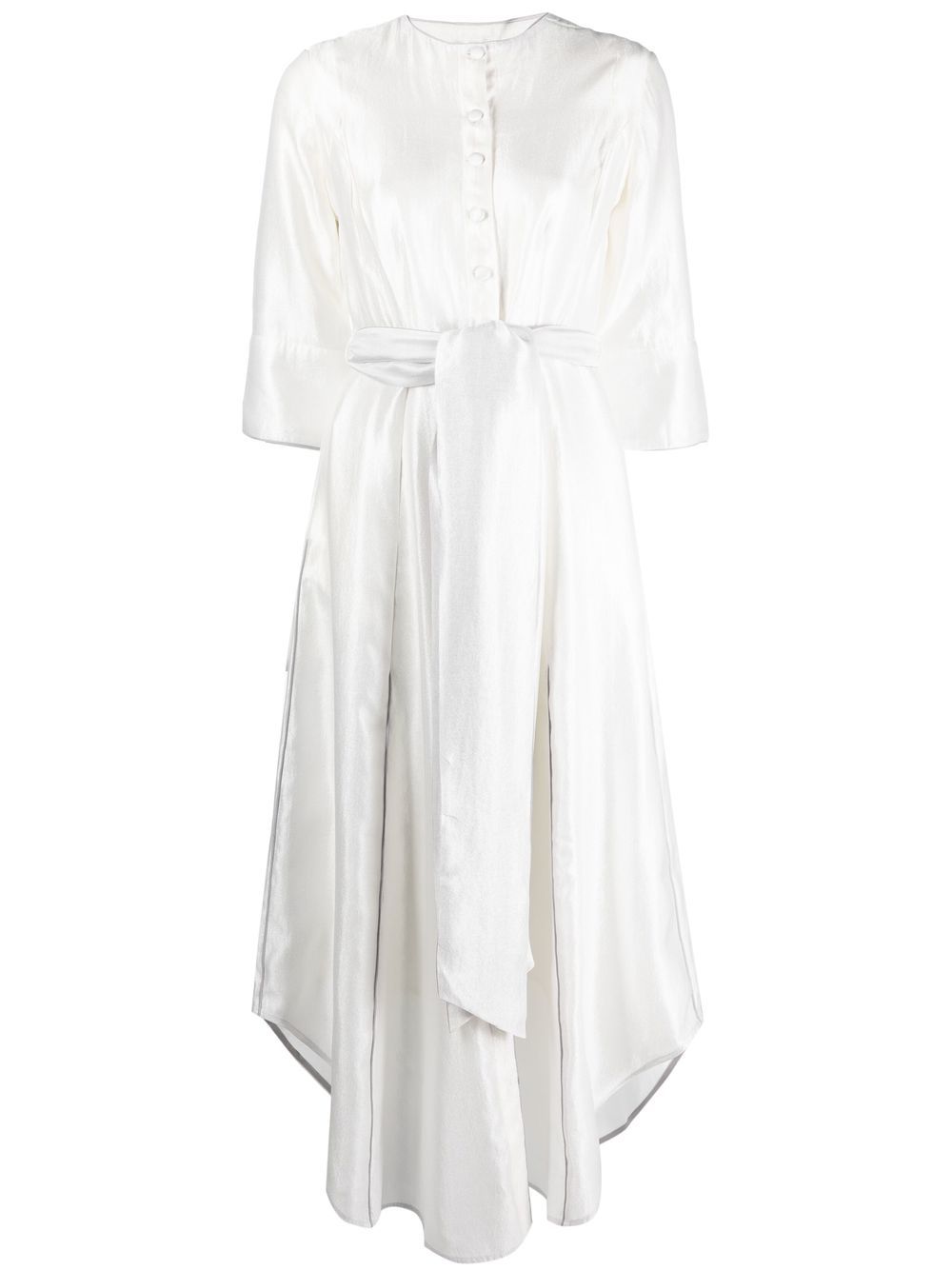 Wendy detachable-sleeve dress - White