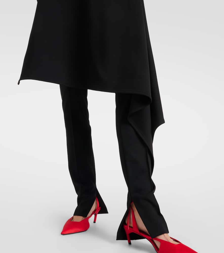 Draped slim pants