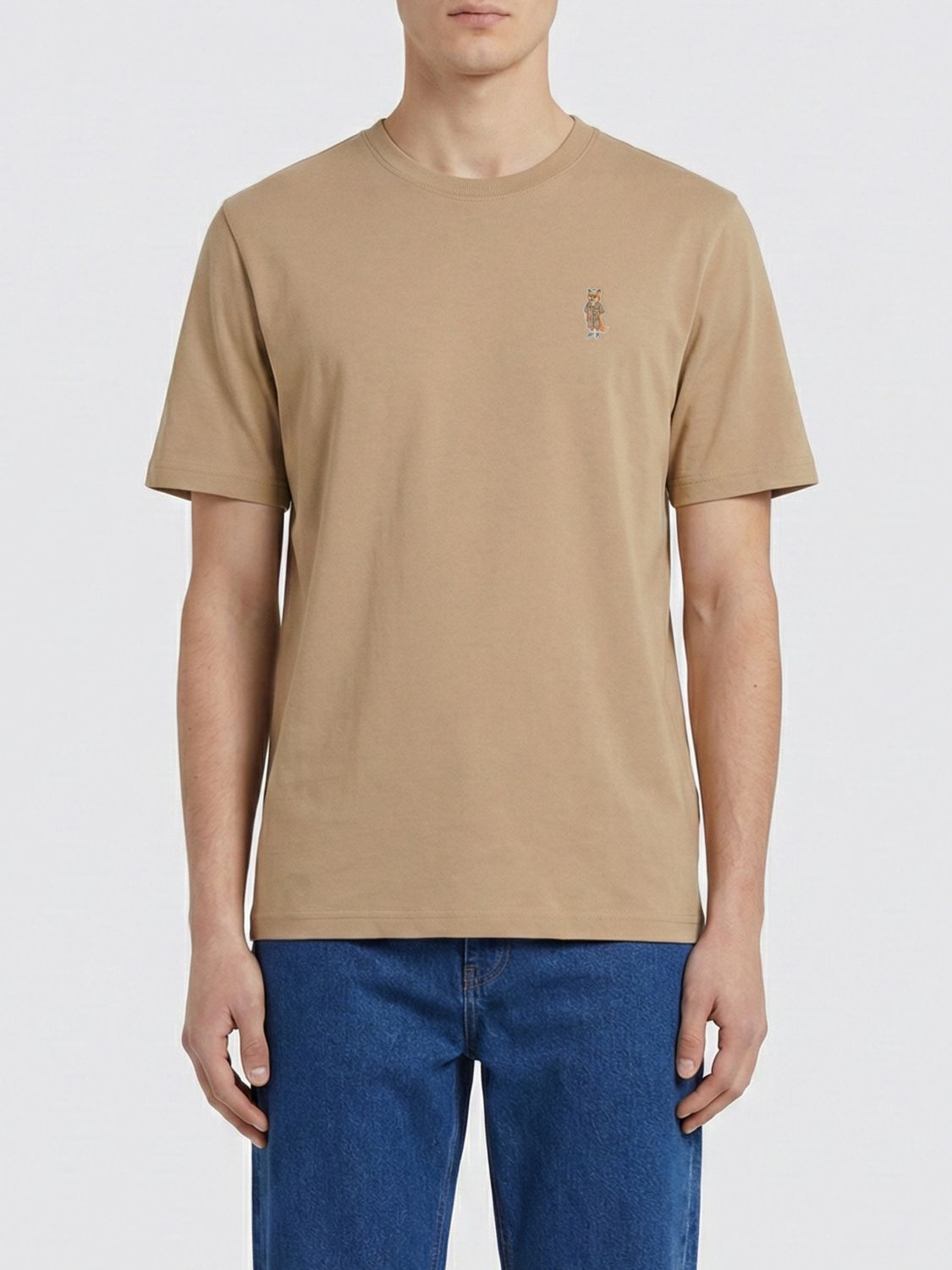 Polo Shirt MAISON KITSUNÉ Men color Brown