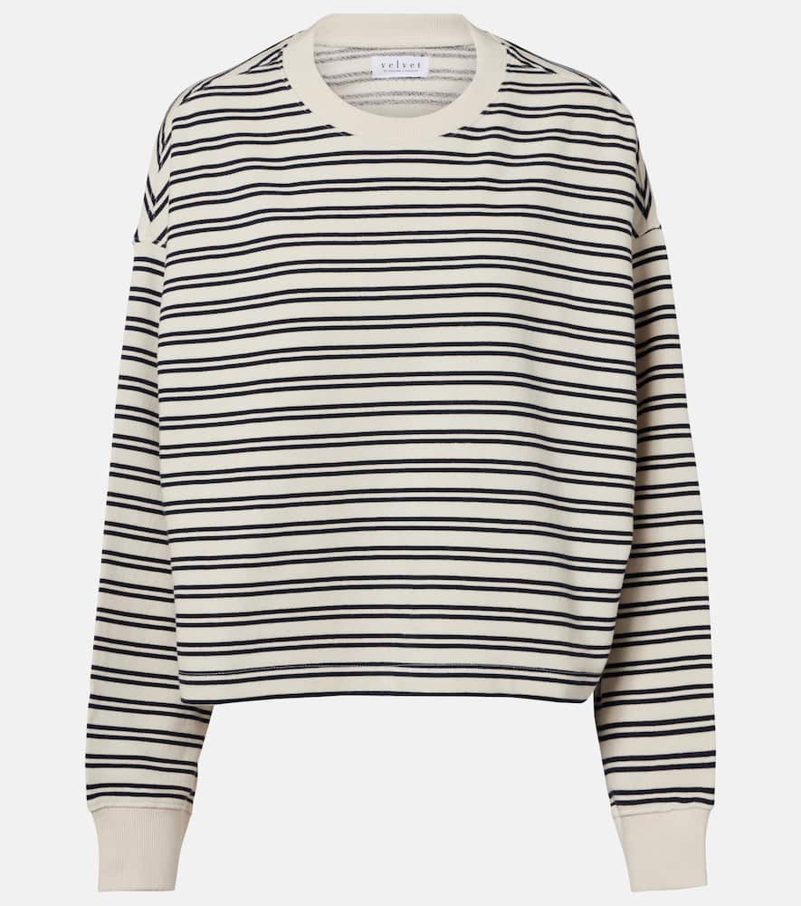 Isabelle striped cotton jersey sweatshirt