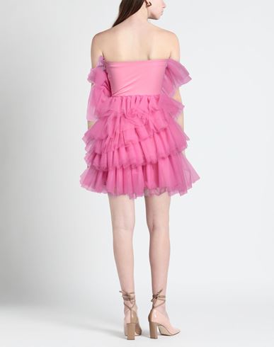 Woman Mini dress Fuchsia Size 6 Polyamide