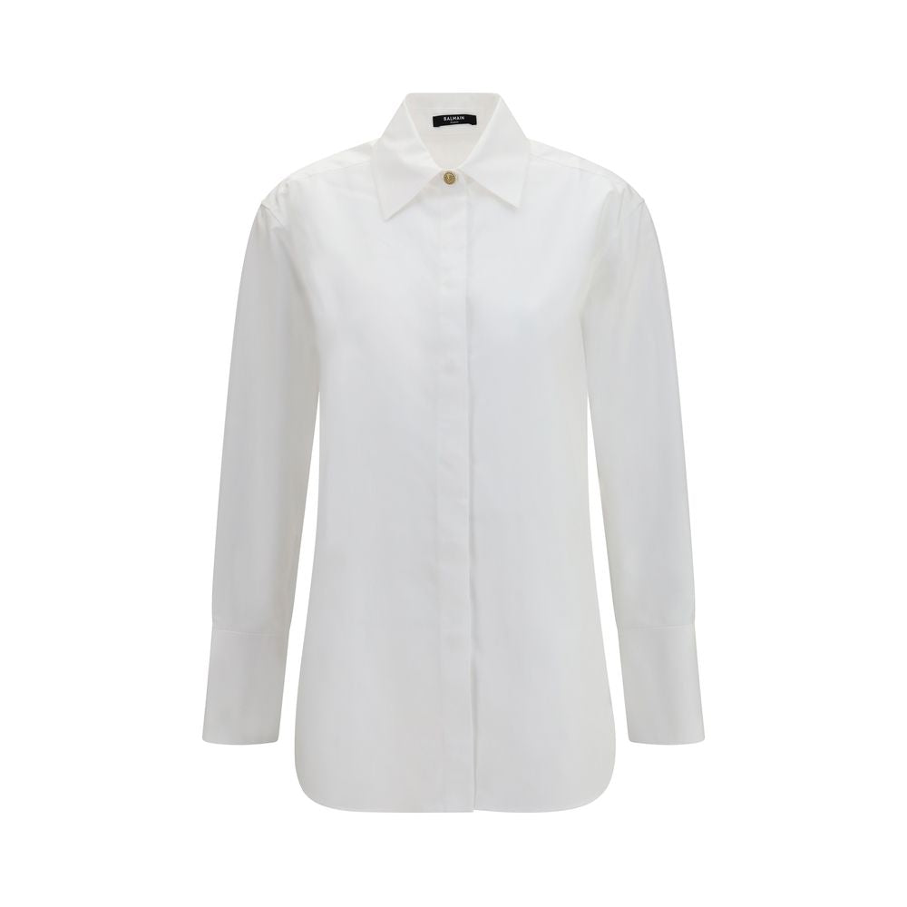 Cotton Poplin Shirt — White
