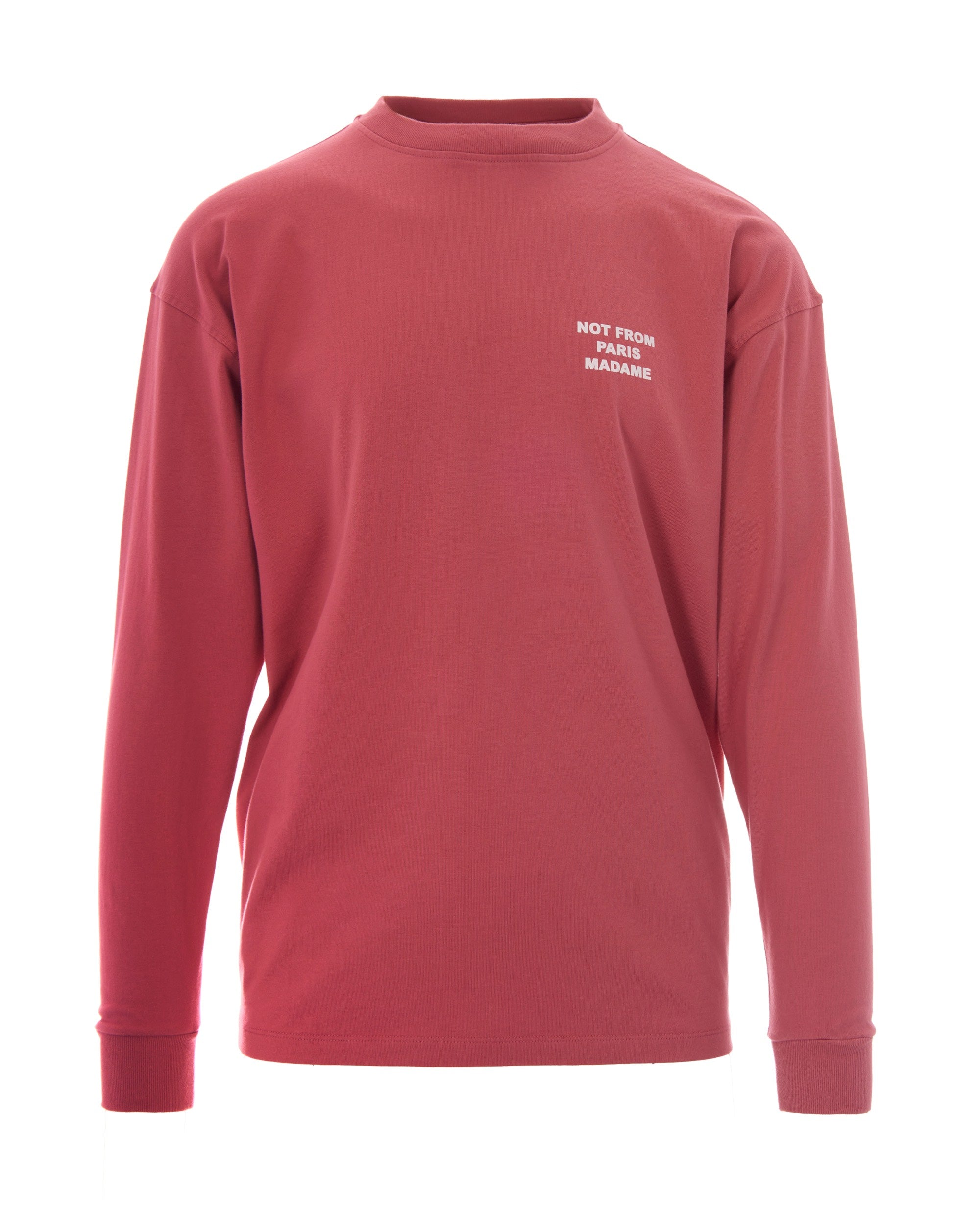 Logo-Embroidered Slogan T-Shirt — Pink