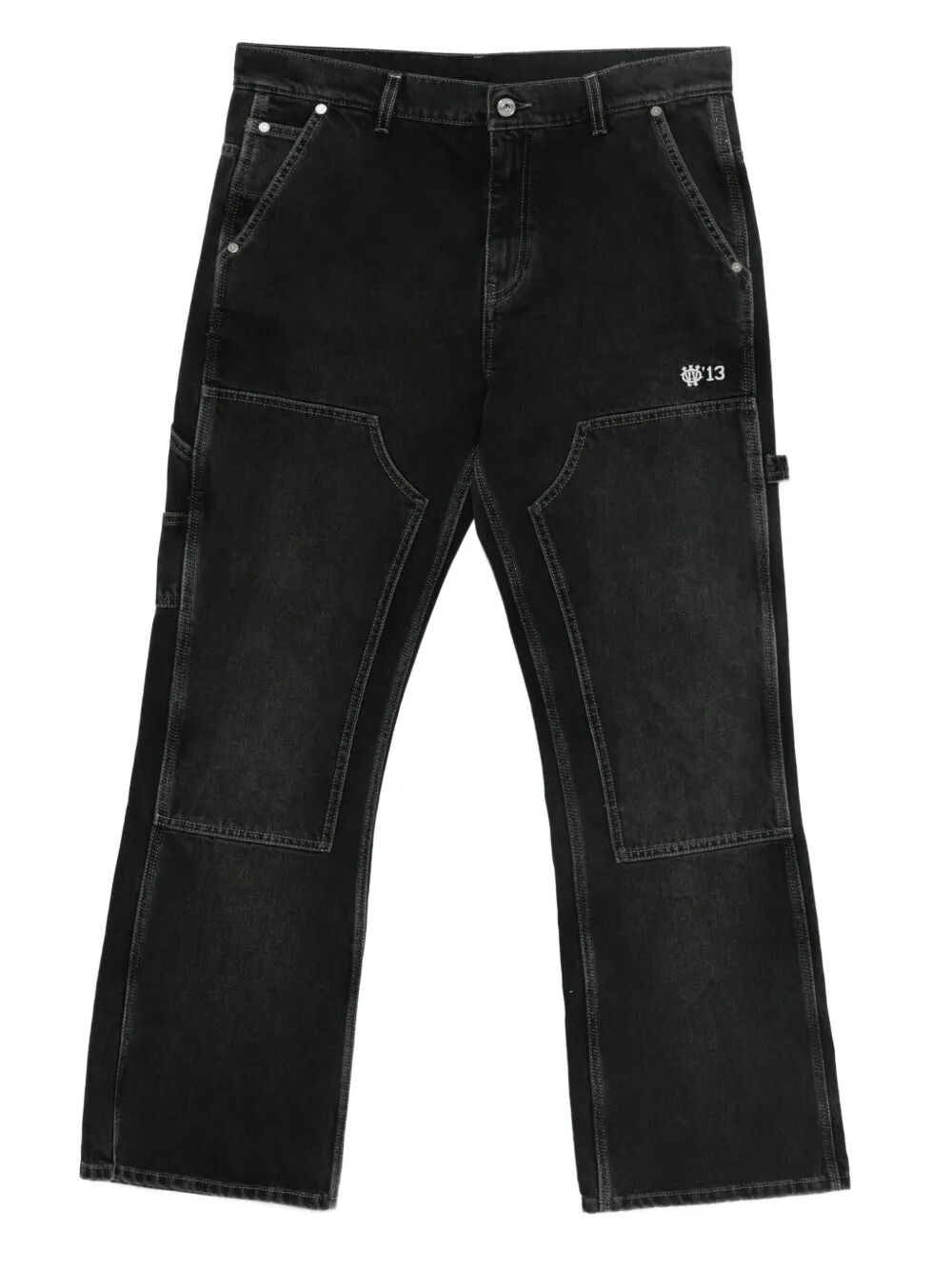 `Gothic Ow` Flare Carpenter Jeans